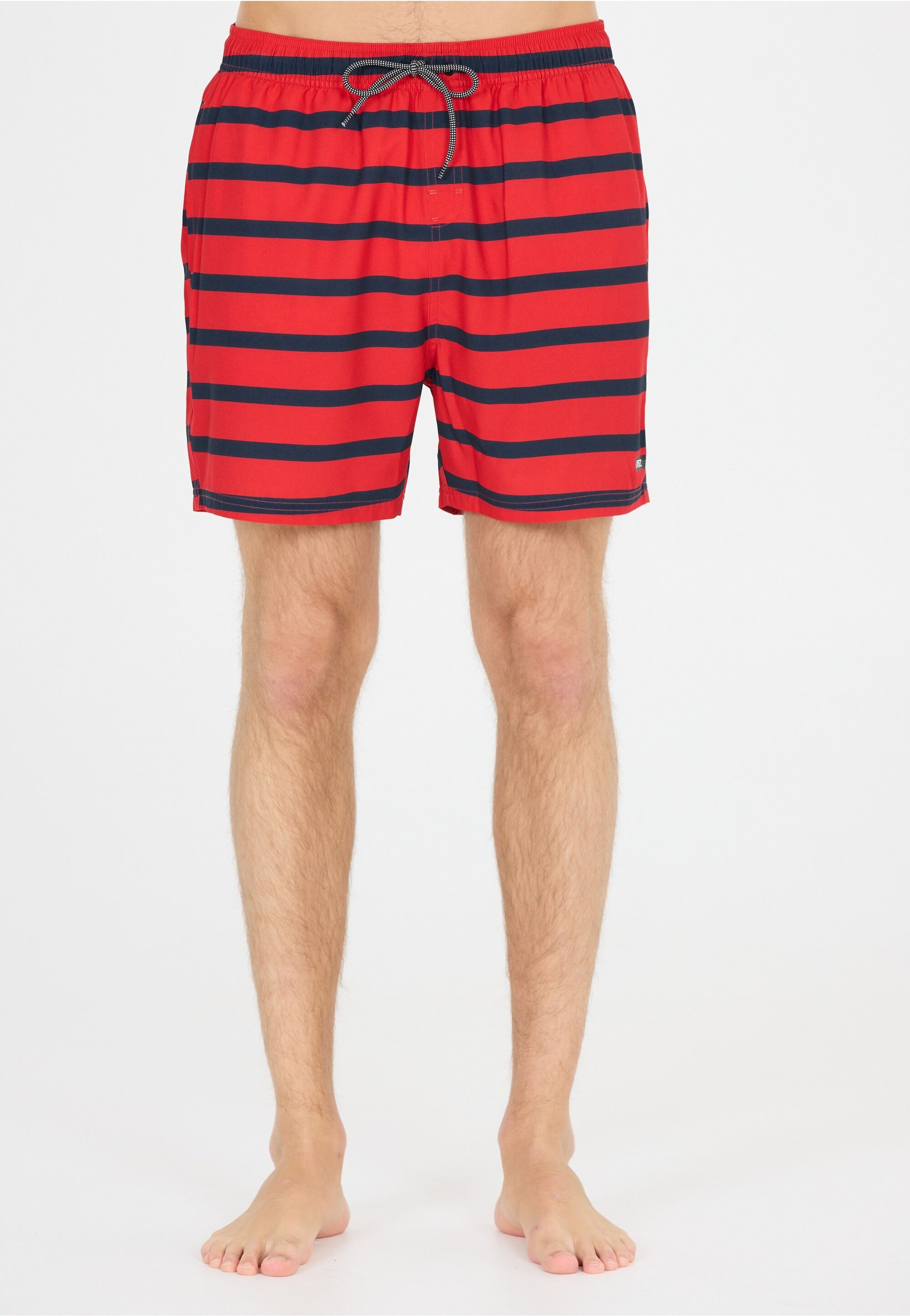 Badeshorts CRUZ "Danyel", Herren, Gr. XL, US-Größen, rot, Elasthan, Polyester, gestreift, Badehosen Badeshorts, Aus atmungsaktivem Material