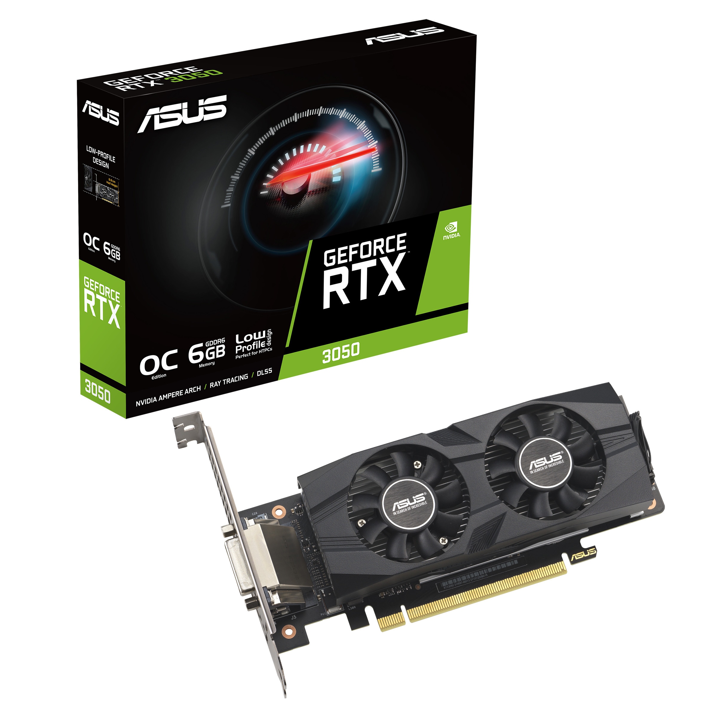 ASUS GeForce RTX 3050 OC RTX3050-O6G-LP-BRK Grafikkarte 6 GB