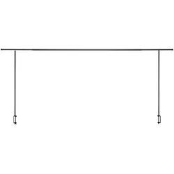Tisch-Dekorationsgestell Rack Schwarz