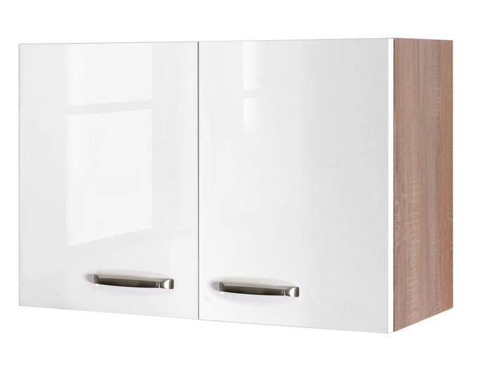 Küchen-Oberschrank LUKE 80 cm in Eiche/Weiß