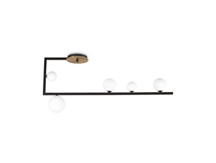 Ideal Lux BIRDS Globe Semi Flush Licht Zwart