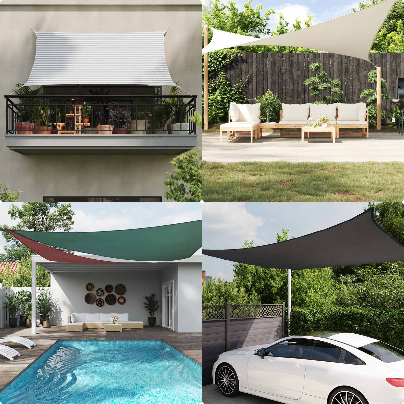 vidaXL Voile d'ombre Triangulaire 5 x 5 x 5 m 100 % polyester Oxford