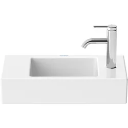 Duravit, Waschbecken, Handwaschbecken VERO AIR o ÜL m HLB 500x250mm 1 HL rechts weiss WG (250 mm, 500 mm)