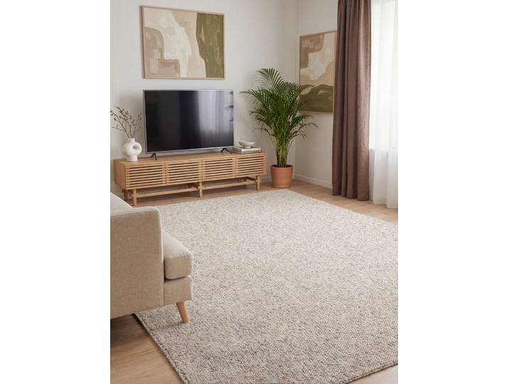 Kurzflorteppich Rocco Beige/Beige 160 x 230cm Filz