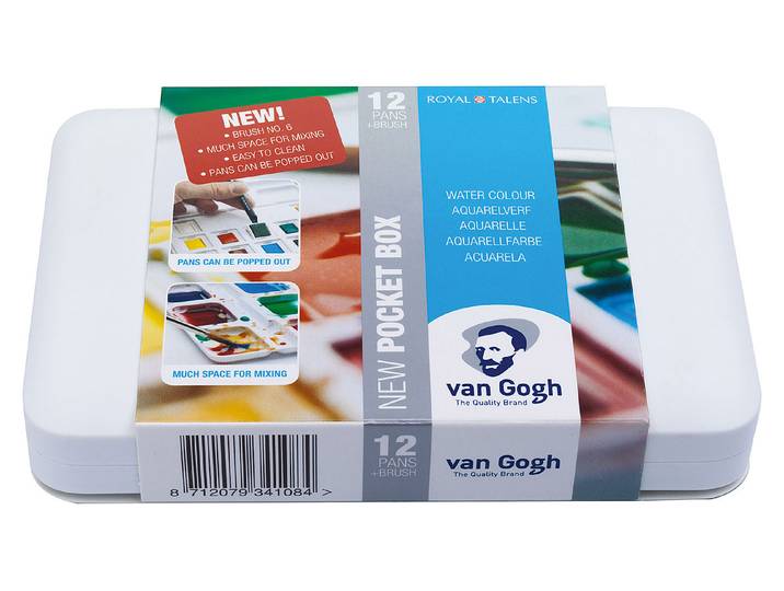 Van Gogh Aquarell Pocketbox 20 Halbe Näpfchen
