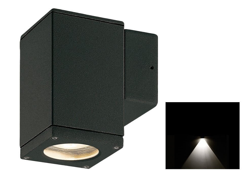 Vierkante inbouw downlighter Finmotion Franssen zwart aluminium