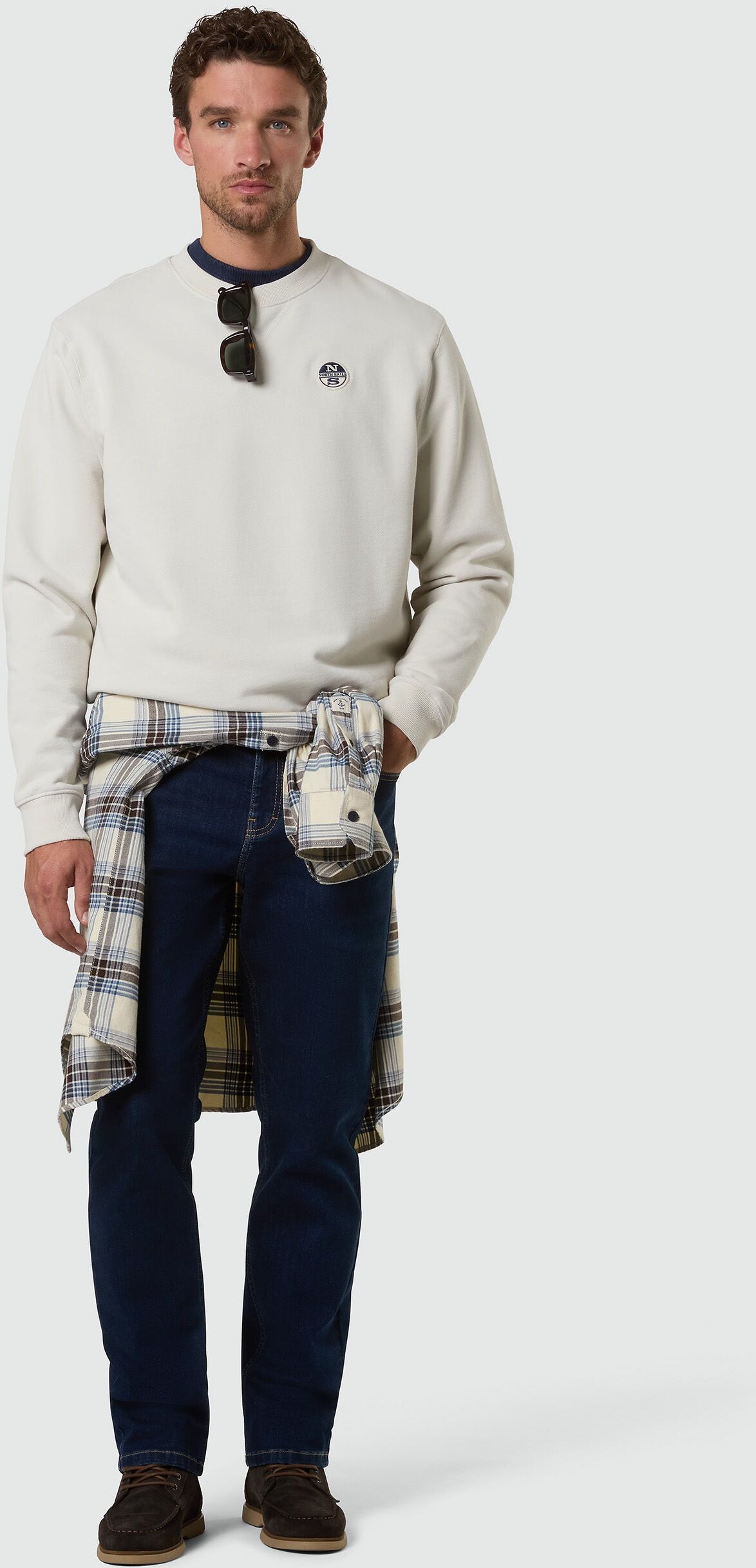 North Sails Felpa d'archivio con occhielli White onyx 4XL