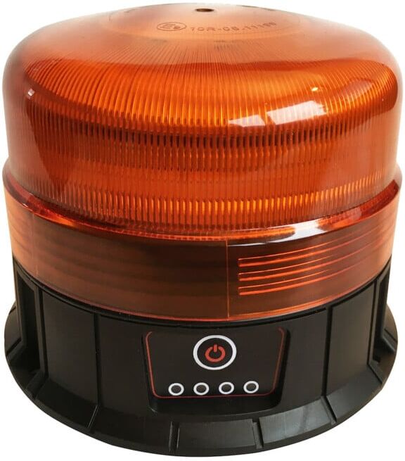 Lampe de signalisation LED rechargeable, magnétique, avec ventouse ; berger_schroeter (20288)