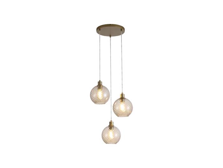 Hanglamp Radiance 3-lichts goud Searchlight - 44520-3CP