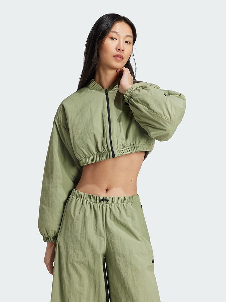 adidas Bomberjacke "City Escape" in Grün - M