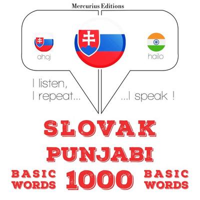 Slovenský - Punjabi: 1000 základných slov - JM Gardner, Audio, 9782821143258