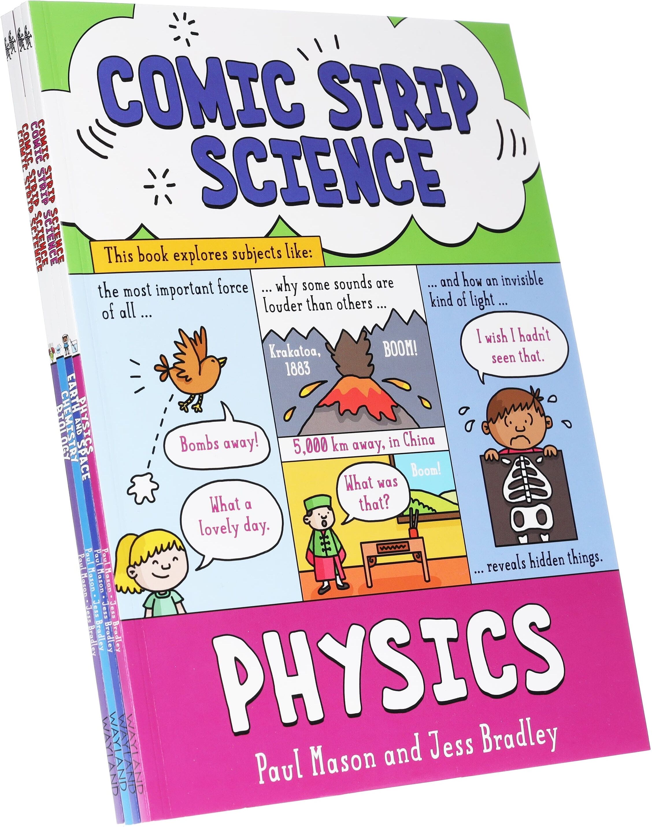 Comic Strip Science Series By Paul Mason: 4 Picture Books Collection Set - Ages 8+ - Paperback Hachette