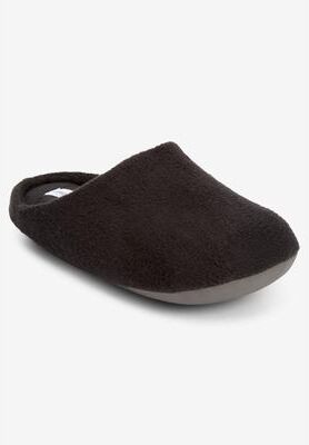 Wide Width Women's The Carita Clog Slipper by Comfortview in Black (Size XL W)