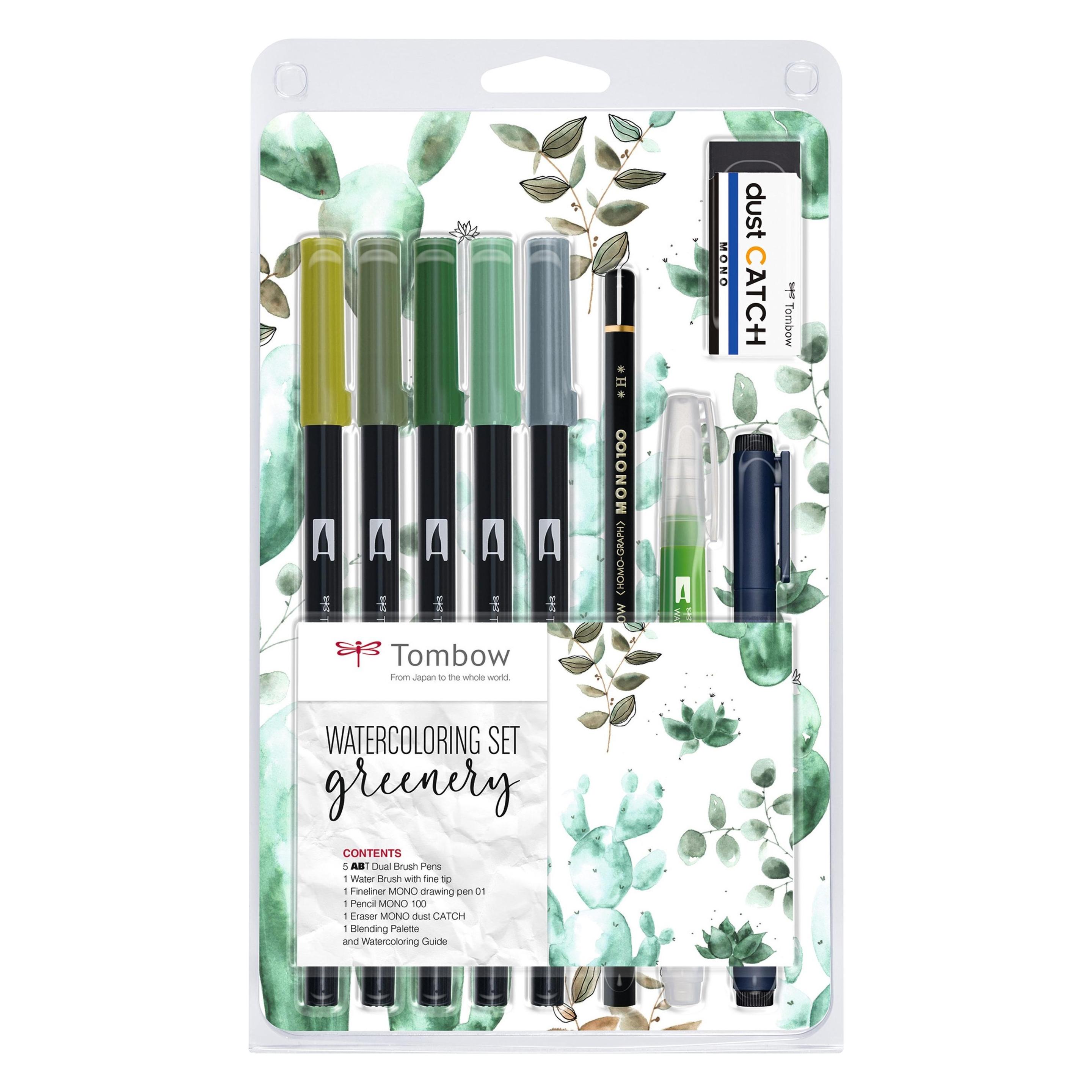 Tombow Watercoloring-Set Greenery (5x) (WCS-GR)