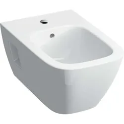 Geberit Renova Nr. 1 Plan Bidet, wandhängend, teilgeschlossene Form, 500.380.01.1, Farbe: Weiß