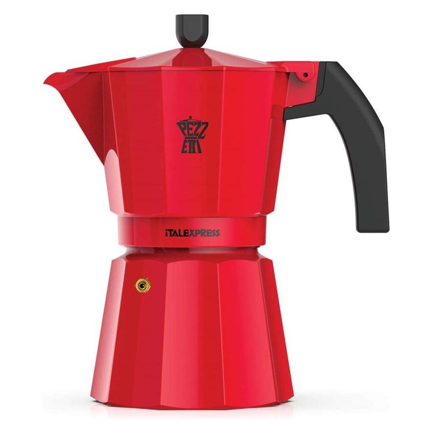 Pezzetti ITALEXPRESS Emaille-Kaffeemaschine (3 Tassen) - Rot (3 Tassen) (ITL003CP05X)