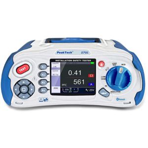PeakTech Installationstester P 2755 TrueRMS, VDE 0100-600, VDE 0105-100, für Elektroanlagen