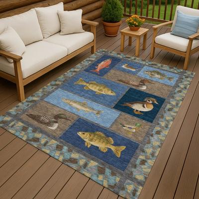 Addison Rugs Machine Washable Indoor/ Outdoor Cabin Lodge Chantille Rug