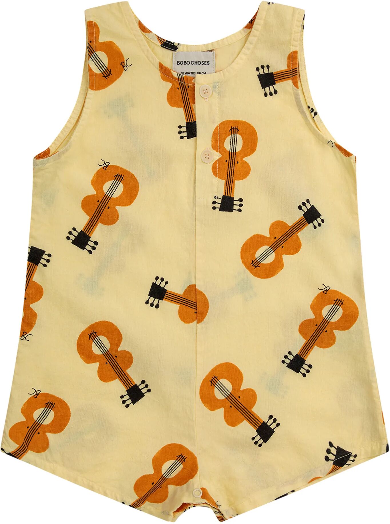 Bobo Choses Combishort Guitares Jaune 6 mois
