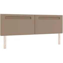 vidaXL Kopfteil mit LED -Streifenleuchten Cappuccino 180 cm PVC
