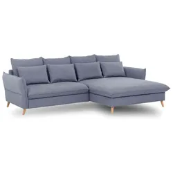Exxpo by Gala Ecksofa mit Funktion Walker Stoff Grau Steel