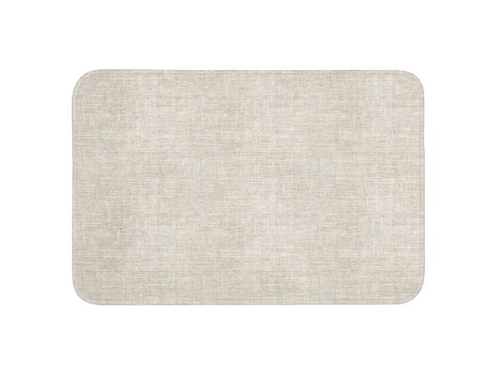 OnlyWow Badematte Leinen - Textur - Beige Badvorleger 90x60 cm, Füllung: Polyurethan (Pur), Rechteckig, 90x60 cm, Heimtextilien, Badtextilien, Badematten