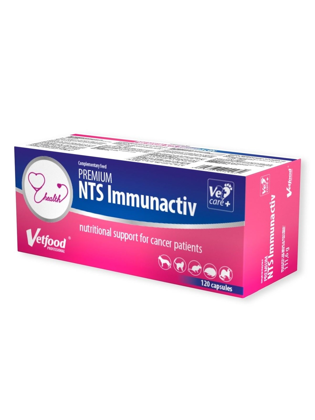 Vetfood Premium NTS Immunactiv - Nahrungsergänzungsmittel für Hunde und Katzen - 120 Stk.