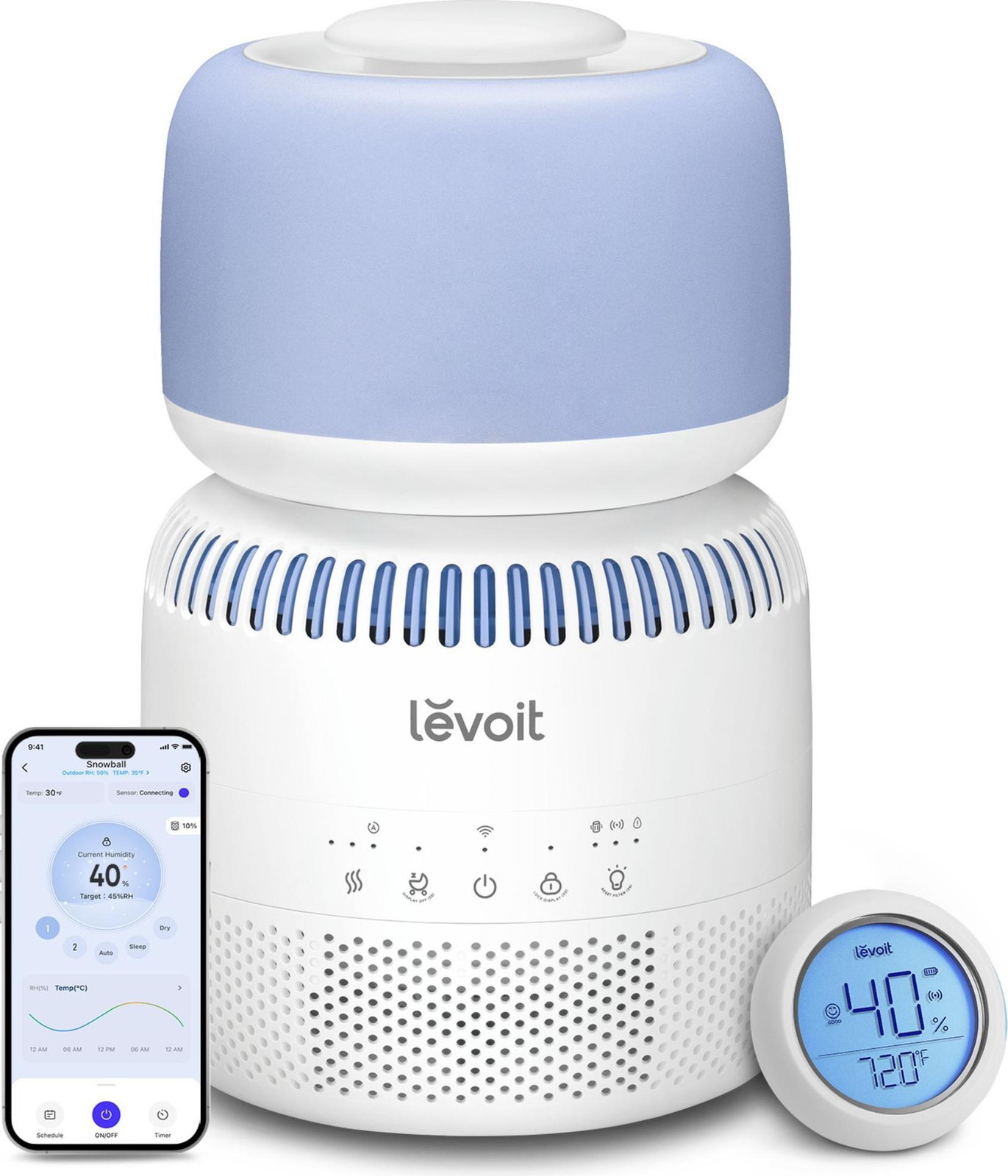 Levoit Baby Luchtbevochtiger met 3,8 liter capaciteit