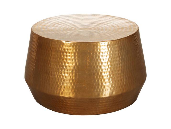 Mid.you Beistelltisch, Goldfarben, Metall, rund, 60x36x60 cm, Wohnzimmer, Wohnzimmertische, Beistelltische, Beistelltische Metall