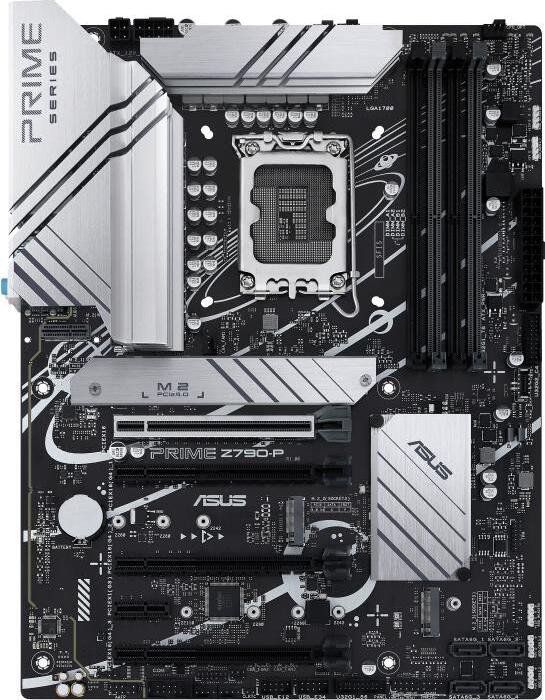 Asus PRIME Z790-P moederbord, LGA 1700, DDR5-SDRAM, ondersteunt Intel Core i9/i7/i5/i3 en Celeron