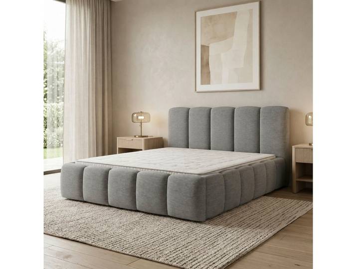 MOEBLINE Boxspringbett Doppelbett Polsterbett VOLKE 180x200 verita 90 mit Bettkästen