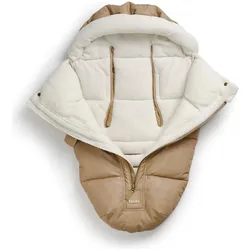 Elodie, Kinderwagen Fusssack, Fusssack Aviator Braun veganes Ledes