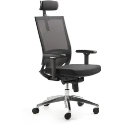 Mayer Bürostuhl myOPTIMAX, 2486 Stoff schwarz, Gestell alu