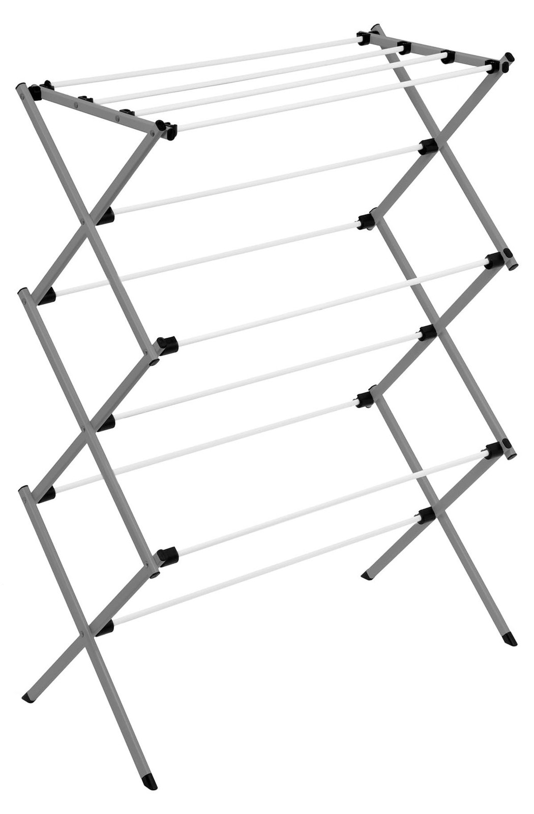 Honey-Can-Do inklapbaar wasrek, grijs, 50 lbs