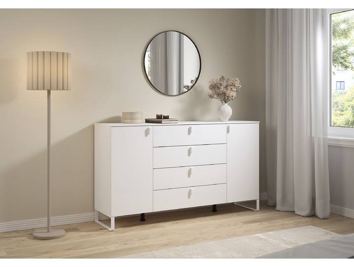 Sideboard Liora 91cm Weiß/Alpinweiß