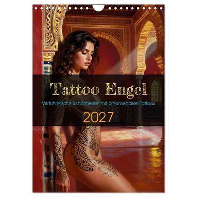 Tattoo Engel (Wandkalender 2027 DIN A4 hoch), CALVENDO Monatskalender