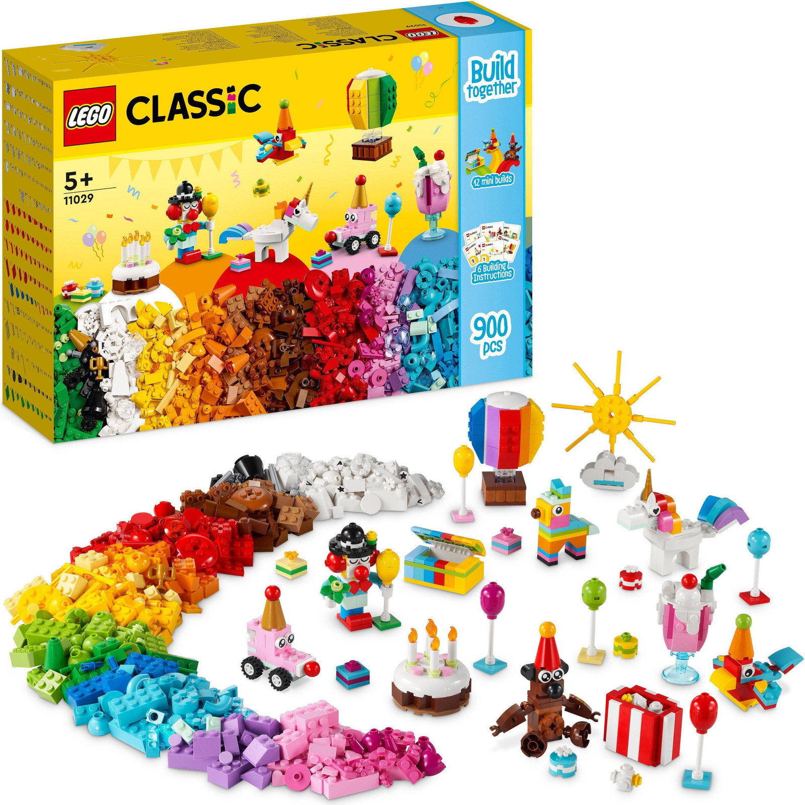 LEGO 11029 Classic Party Creatieve Bouwdoos met 12 mini-bouwstenen