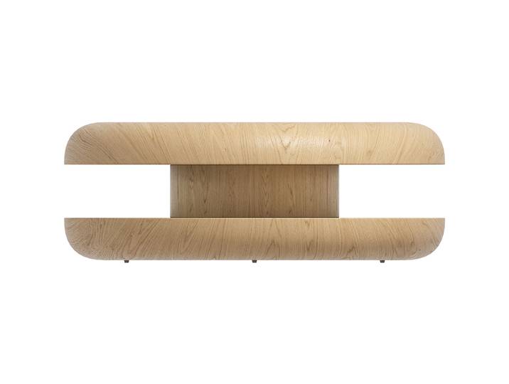 Salontisch Luxor natur MDF mit Echtholzfurnier B 90 T 90 cm - Salontisch
