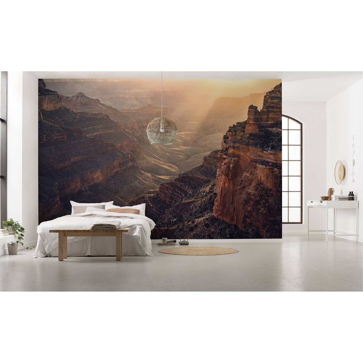 home24 Fotobehang Grand Wonder Abstract Bruin B: 450 cm, H: 280 cm