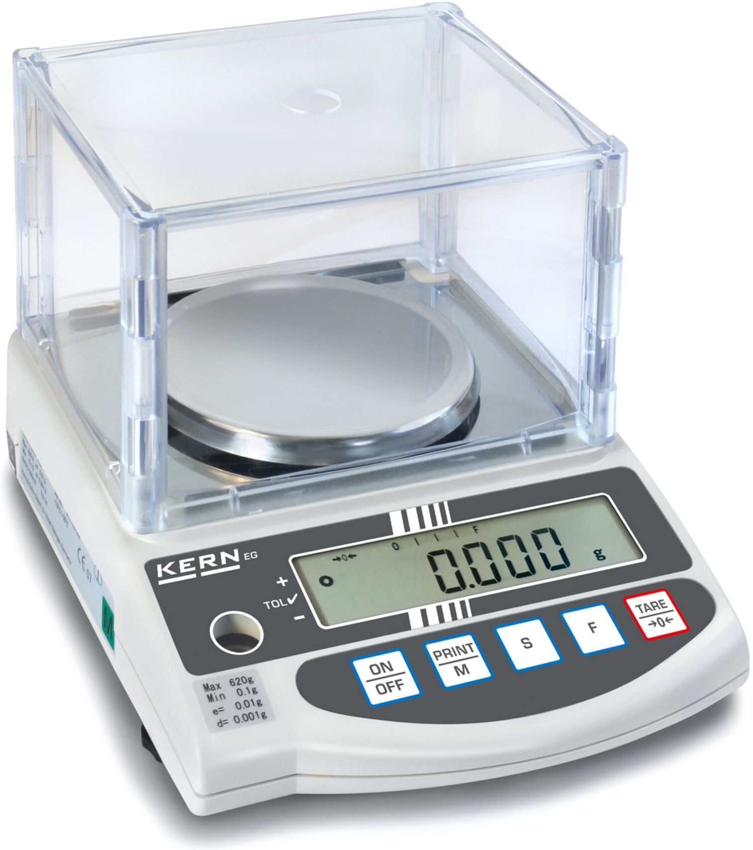 Kern Präzisionswaage EW 6200-2NM, Wägebereich 6200 g, Ablesbarkeit 0,01 g ; KERN & Sohn)