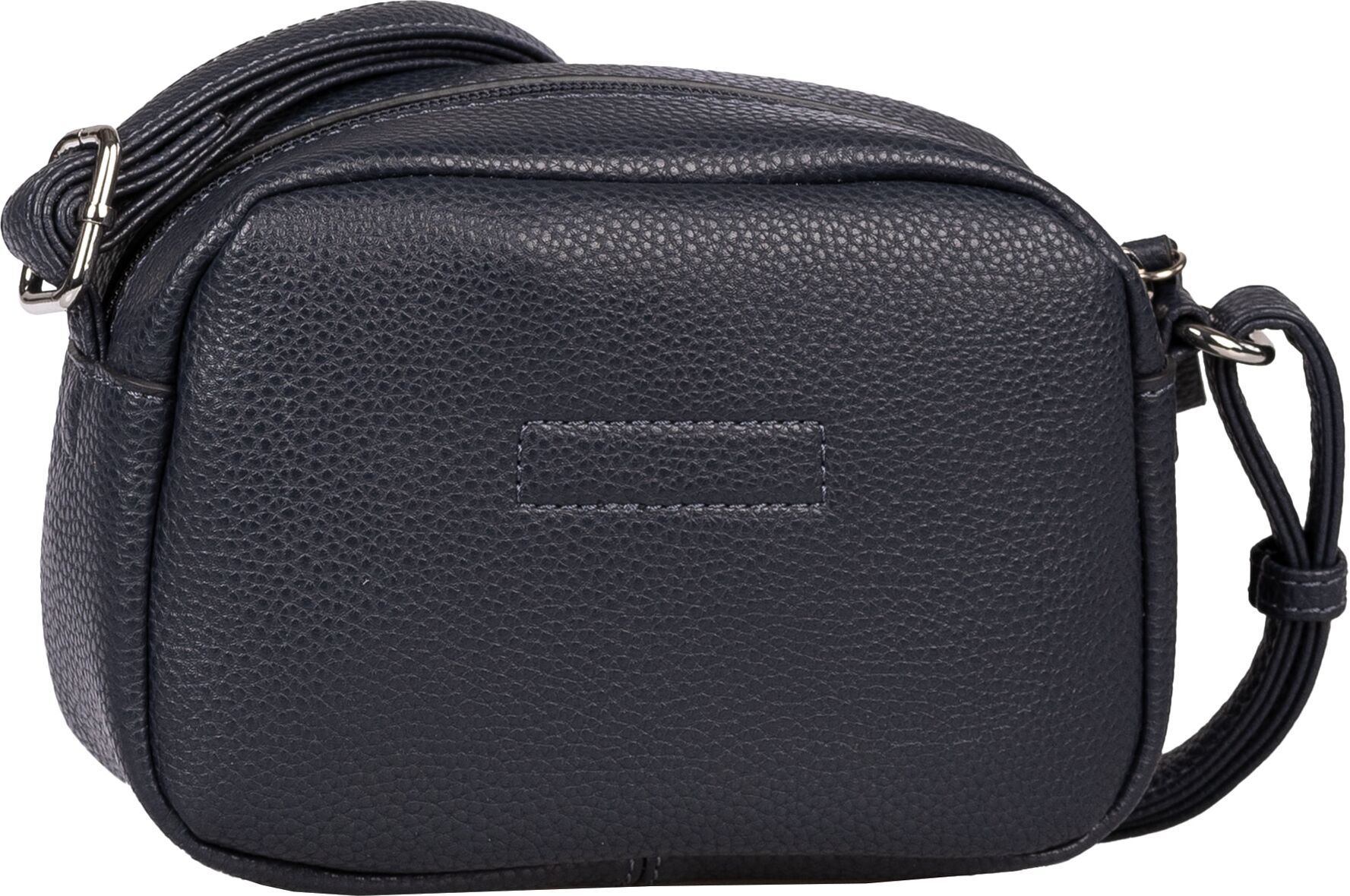Handtasche TOM TAILOR "Elis", Damen, Gr. B/H/T: 18,5cm x 13,5cm x 7cm, blau, Polyurethan, clean, gepflegt, geprägtes Muster, unifarben, Taschen Handtasche, aus weich gekörntem Lederimitat auffällige Ziernaht und feinem Logo blau B/H/T: 18,5cm x 13,5cm x 7