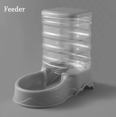 Inspire Curations FreshFlow 3.8L Automatic Pet Feeder & Water Fountain Set gray feeder