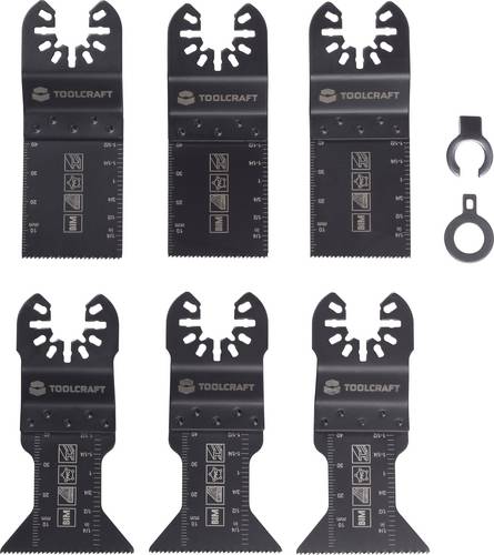 TOOLCRAFT TO-10283859 Bimetall Multifunktionswerkzeug-Zubehör-Set 6St.