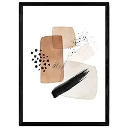 POSTER Abstraktes Kunst- A3 Schwarzer Rahmen