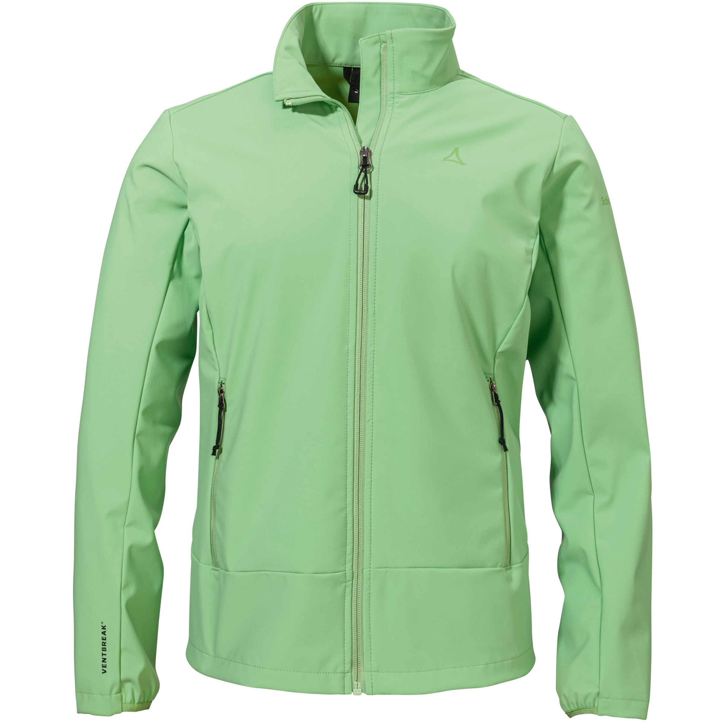 Schöffel Style Mirusha Damen Softshelljacke gruen Größe XS Camping Wasserabweisend Wasserabweisend