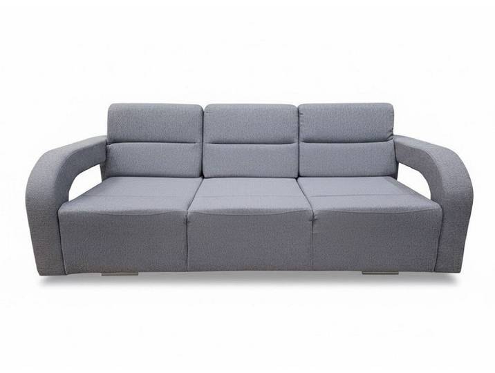JVmoebel Sofa Elegantes graues Dreisitzer-Sofa perfekt für Wohnzimmer Sofort, Made in Europa