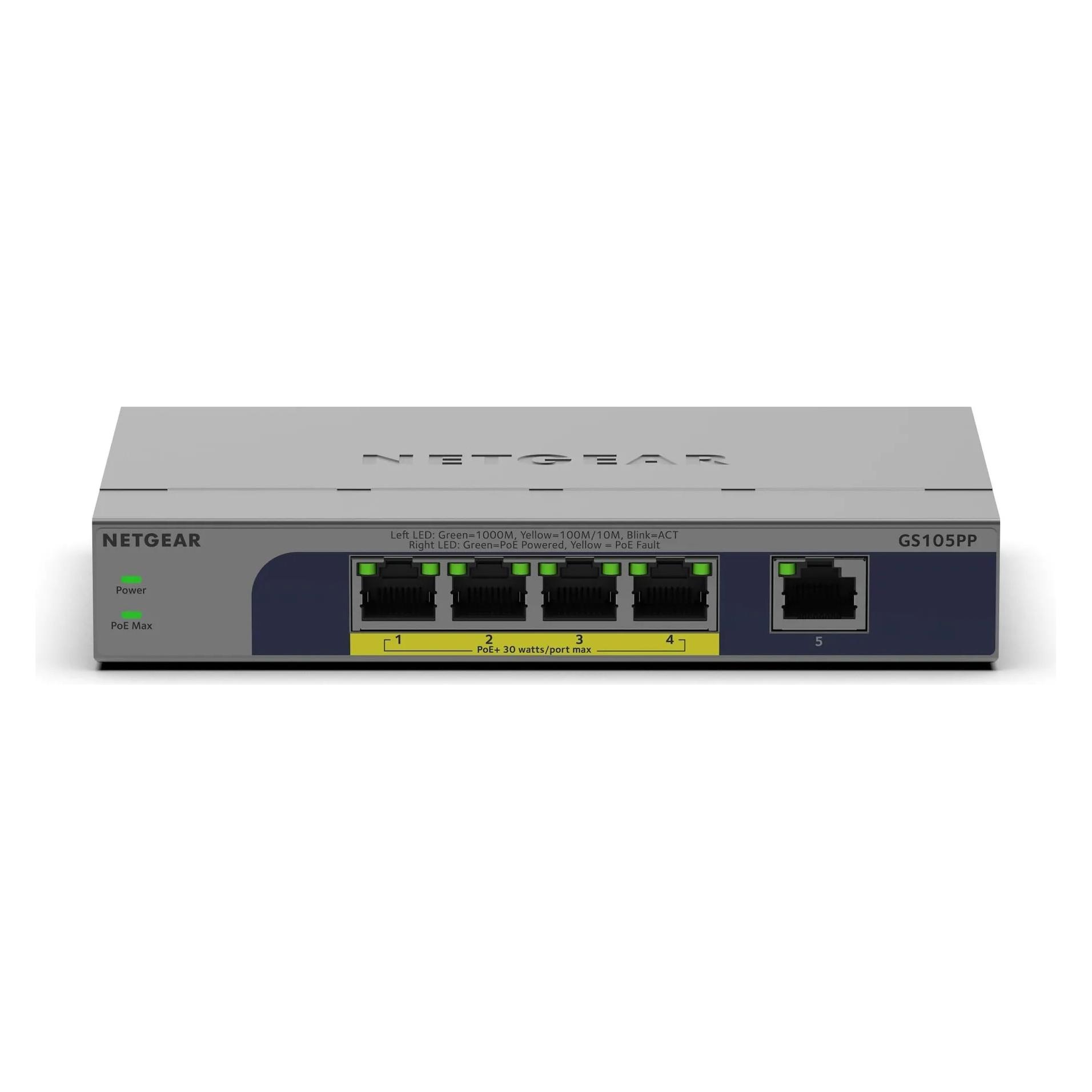 Netgear GS105PP (5 Ports) (GS105PP-300EUS)