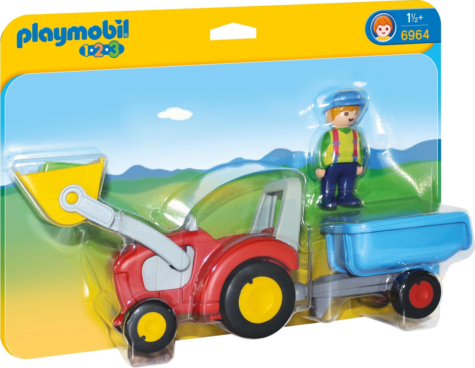 Playmobil Tractor met aanhanger