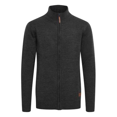 Strickjacke 11 PROJECT "Strickjacke PRNoldi", Herren, Gr. XXL, grau (dunkelgrau melange), Obermaterial: 100% Polyacryl PAN., Strickjacken Strickjacke