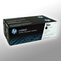 2 HP Toner CB436AD 36A Doppelpack schwarz